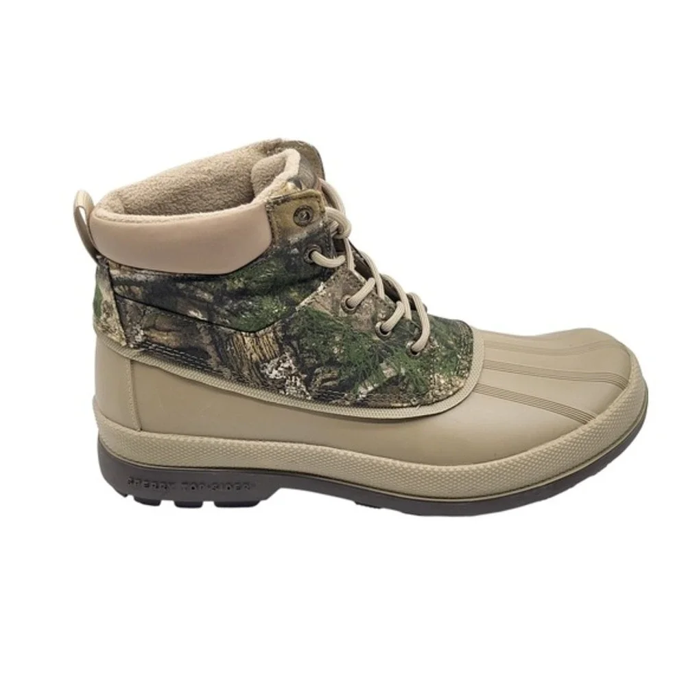 Sperry Cold Bay Chukka Duck Boots Realtree Camo Waterproof Men's‎ 10.5 Olive